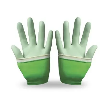 GAMMEX PI Glove-in-Glove System – Surgical Glove Size 5.5 Sterile Pair Polychloroprene Extended Cuff Length Micro-Textured Natural / Green Not Chemo Approved – 340069055