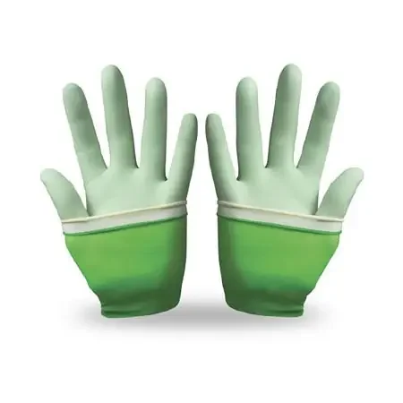 GAMMEX PI Glove-in-Glove System – Surgical Glove Size 8.5 Sterile Pair Polychloroprene Extended Cuff Length Micro-Textured Natural / Green Not Chemo Approved – 340069085