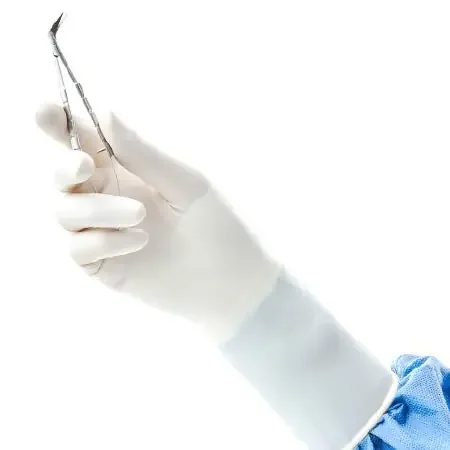 GAMMEX PI Hybrid – Surgical Glove Size 6.5 Sterile Pair Polychloroprene / Polyisoprene Extended Cuff Length Micro-Textured Natural Chemo Tested – 340063065
