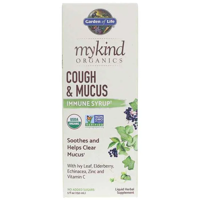 Garden of Life mykind Organics Cough & Mucus Immune Syrup