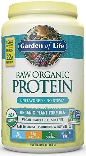 Garden of Life Raw Organic Protein Unflavored 568 g Powder