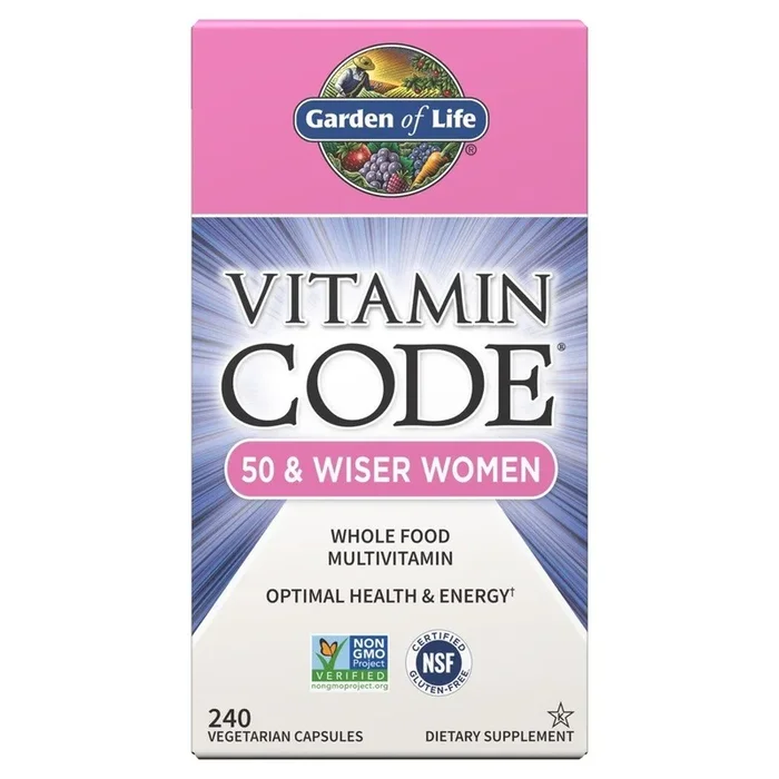 Garden of Life Vitamin Code 50 & Wiser Women’s Multi 240 VegCap