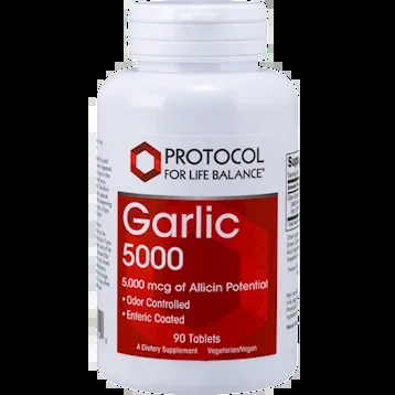 Garlic 5000 Enteric 90 tabs by Protocol For Life Balance
