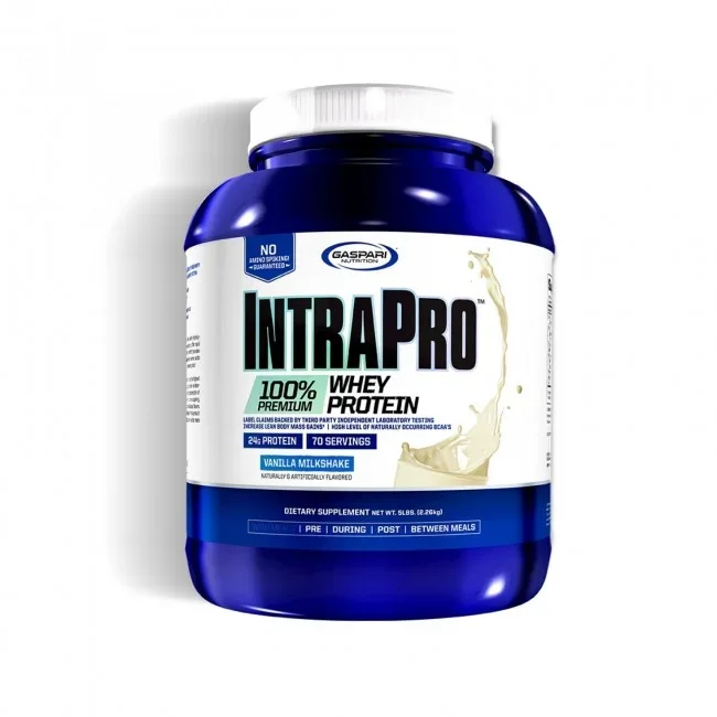 Gaspari Nutrition IntraPro 100% Premium Whey Protein Vanilla Milkshake 5 lb