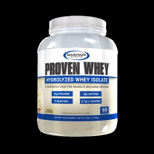 Gaspari Nutrition Proven Whey Hydrolyzed Whey Isolate Vanilla 4 lbs