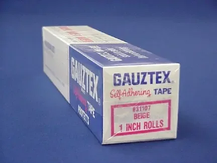 Gauztex – Cohesive Bandage 1 Inch X 10 Yard Standard Compression Self-adherent Closure Tan NonSterile – 755410