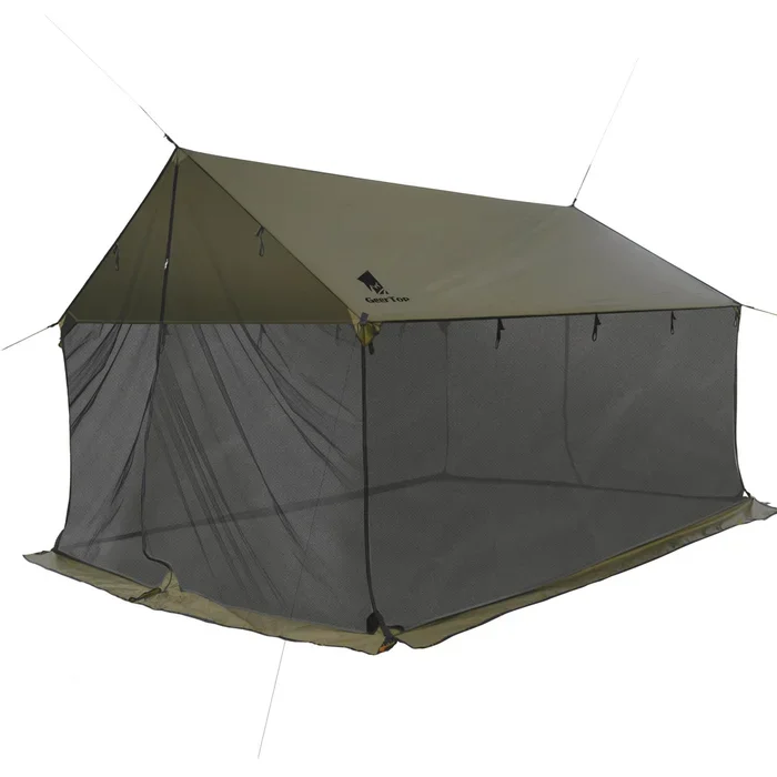 GEERTOP Lightweight Screen House Camping Tarp for Hammock Canoe Picnics Backyards Backpacking Camping Beach Adjustable Height