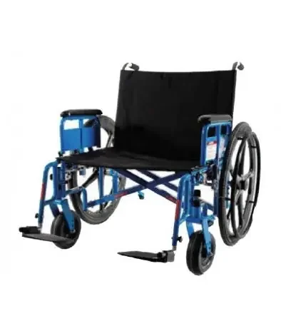 Gendron – MRI Non-Magnetic Bariatric Wheelchair Dual Axle Full Length Arm Swing-Away Footrest Black Upholstery 26 Inch Seat Width Adult 650 lbs. Weight Capacity – 4650MR