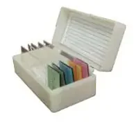 General Data Company – Slide Storage Box 3-1/4 Inch Blue ABS Plastic 10 Slide Capacity – SB-10P-B