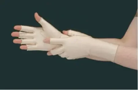Gentle Compression – Compression Gloves Open Finger Medium Wrist Length Left Hand Lycra / Spandex – 60612/NA/LM