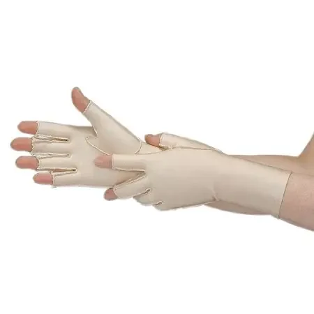 Gentle Compression – Compression Gloves Open Finger Small Wrist Length Right Hand Lycra / Spandex – 60612/NA/RS