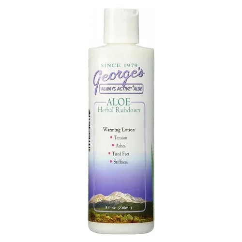 George’s Aloe Vera, Herbal Rubdown, 8 oz