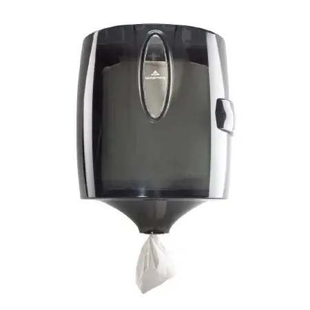 Georgia-Pacific – Paper Towel Dispenser Translucent Smoke Plastic Center Pull 520 Count Wall Mount – 54050