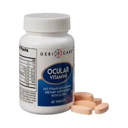 Geri-Care – Eye Vitamin Supplement Vitamin A / Ascorbic Acid / Vitamin E 14320 IU – 226 mg – 200 IU Strength Tablet 60 per Bottle – 631-06-GCP