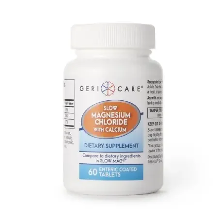 Geri-Care – Mineral Supplement Calcium / Magnesium Chloride 236mg -142 mg – 400 mg Strength Tablet 60 per Bottle – 635-06-GCP