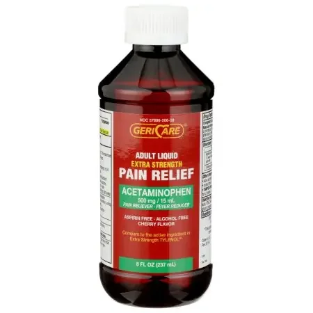 Geri-Care – Pain Relief 500 mg / 15 mL Strength Acetaminophen Liquid 8 oz. – Q202-08-GCP