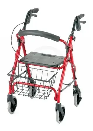 GetGO Petite – 4 Wheel Rollator Blue Adjustable Height / Folding Aluminum Frame – 4208CBL