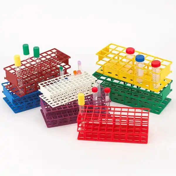 Globe Scientific – 3-Tiered Test Tube Rack 72 Place 16 mm Tube Size Blue 2-3/4 X 5 X 9-4/5 Inch – 456540B