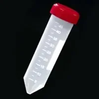 Globe Scientific – Centrifuge Tube Conical Bottom Plain 29.5 X 114 mm 50 mL Red Screw Cap Polypropylene Tube – 6240