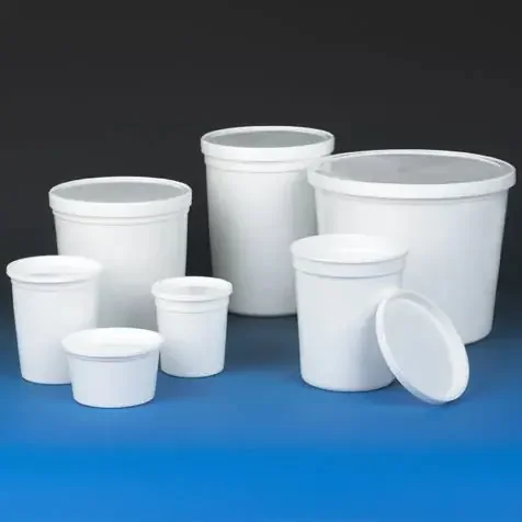 Globe Scientific – Specimen Container 16 oz. Snap-On Lid Unprinted NonSterile – 271016W