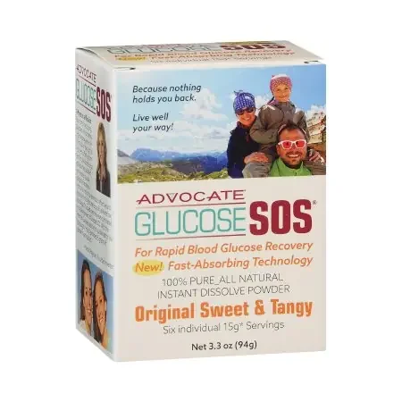 Glucose SOS – Glucose Supplement 6 per Box Powder Sweet and Tangy Flavor – GL-SOS-ST