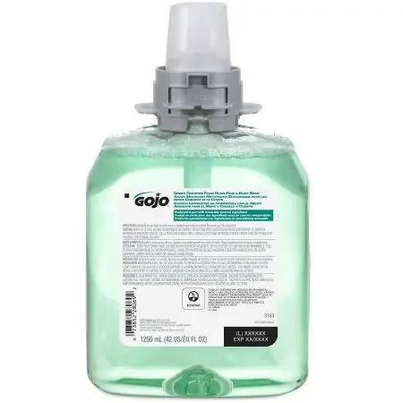 GOJO Gree Certified – Shampoo and Body Wash 1250 mL Dispenser Refill Bottle Cucumber Melon Scent – 5163-04