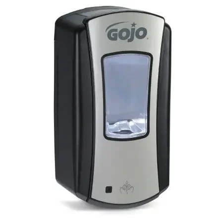 GOJO LTX-12 – Hand Hygiene Dispenser Brushed Chrome / Black Plastic Touch Free 1200 mL Wall Mount – 1919-04