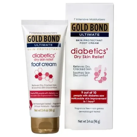 Gold Bond Ultimate Diabetics‘ – Foot Moisturizer 3.4 oz. Tube Unscented Cream – 04116705400