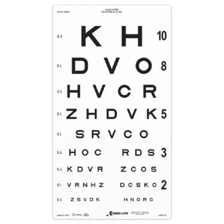 Good-Lite – Eye Chart 20 Foot Measurement Acuity Test – 800733