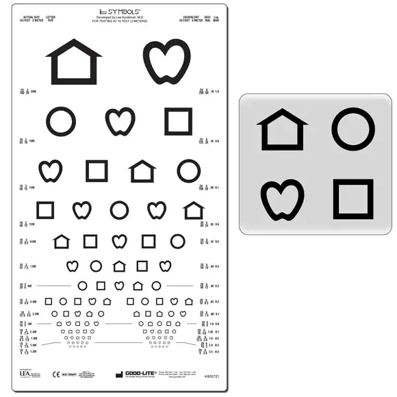 GOOD-LITE – Eye Chart Good-Lite 10 Foot Measurement Acuity Test – 800721