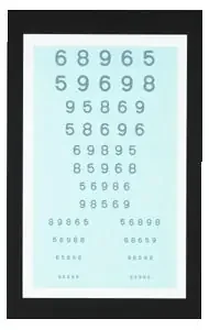 GOOD-LITE – Eye Chart Good-Lite 10 Foot Measurement Acuity Test – 904026