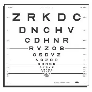 GOOD-LITE – Eye Chart Good-Lite 13 Foot Measurement Acuity Test – 500017