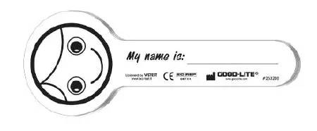 GOOD-LITE – Eye Occluder Heidi Smiling Face Style Disposable White Card Stock – 253200