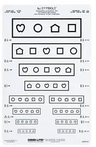 GOOD-LITE – Preschool Eye Test Chart Kit Good-Lite 10 Foot Measurement Acuity Test – 259101