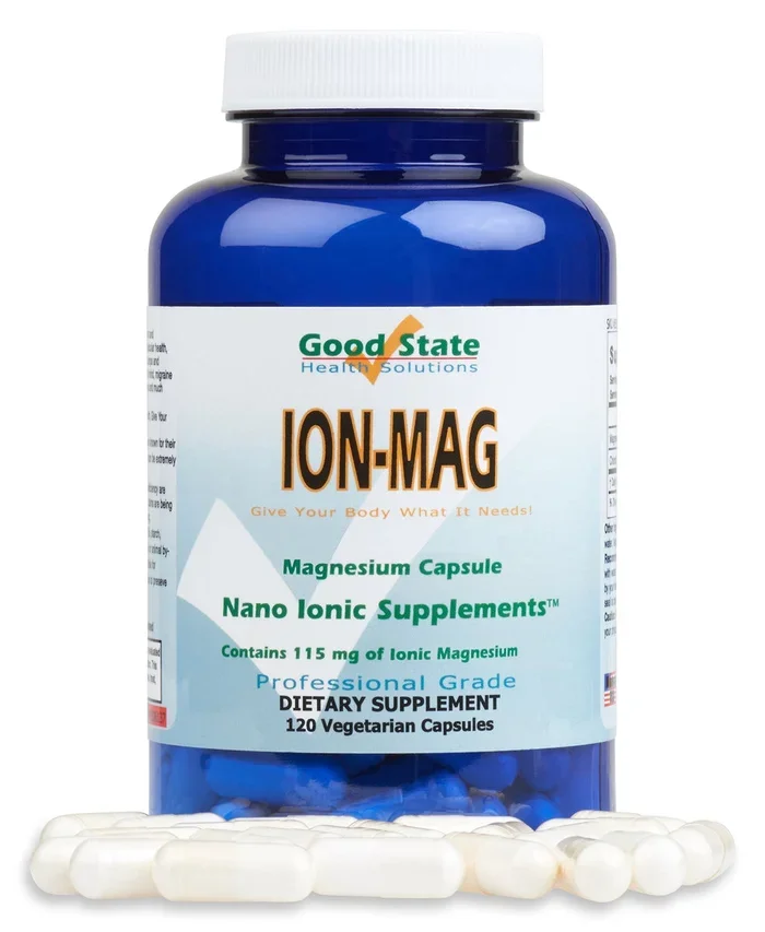 Good State ION-MAG – Ionic Magnesium Capsules – (115 mg Each Serving) (120 Veggie Capsules)