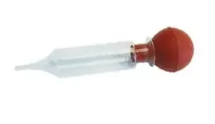 Grafco – Plungerless Bulb Syringe 2 oz. Reusable NonSterile Individually Boxed Rubber, Flint Glass – 3477
