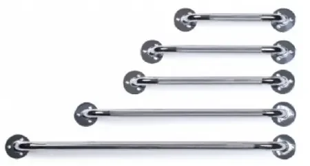 Graham-Field – Wall Grab Bar Chrome Finish Knurled Steel – 2018A