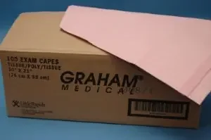Graham Medical Products – Exam Cape Mauve One Size Fits Most Front / Back Opening Without Closure Female – 70213N
