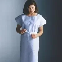 Graham Medical Products – Patient Exam Gown Medium / Large Blue Disposable – 70226N