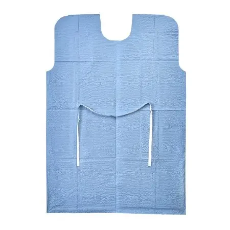 Graham Medical Products – Patient Exam Gown Medium / Large Blue Disposable – 70228N