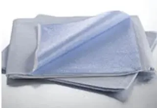 Graham Medical Products – Stretcher Sheet Standard 40 W X 90 L Inch Blue Tissue / Poly / Tissue Disposable – 70323N