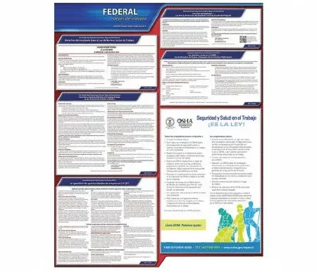 Grainger – OSHA Labor Law Poster Federal Employment Laws – 9XWL7