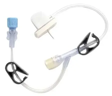 Gripper – Huber Infusion Set 19 Gauge 1 Inch 8 Inch Tubing Needless Y-site – 21-2956-24