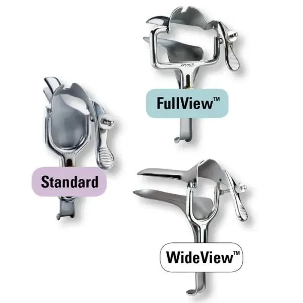 Gynex – Vaginal Speculum Graves NonSterile Surgical Grade Stainless Steel Wide / Long Double Blade Duckbill 40 mm Yoke Opening Reusable Without Light Source Capability – 2780