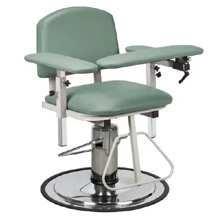 H Series – Blood Drawing Chair Padded Flip Up Arm Wedgewood Blue – 6310-3WW