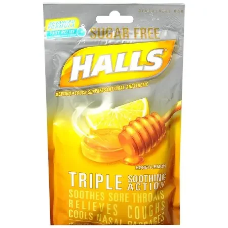 Halls Sugar-Free – Cold and Cough Relief 7.6 mg Strength Lozenge 25 per Bag – 31254662213