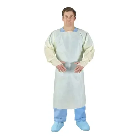 Halyard – Protective Procedure Gown X-Large Yellow NonSterile Not Rated Disposable – 32501