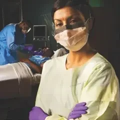 Halyard Tri-Layer – Protective Procedure Gown Large Blue NonSterile AAMI Level 3 Disposable – 54310