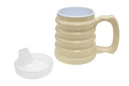 Hand-to-Hand – Drinking Mug 10 oz. Beige Plastic Reusable – 60-1070
