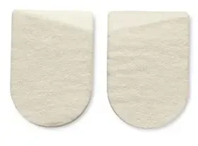 Hapad Medial / Lateral – Heel Wedge Pad One Size Fits Most Wool Felt Off-White – 6366